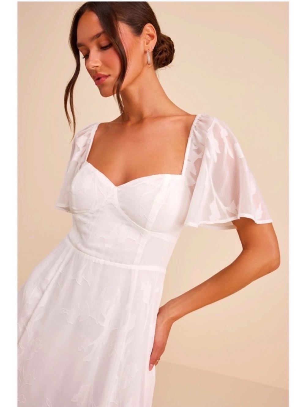 LULUS White Embroidered Tie Back Maxi Dress - Picture 4 of 9
